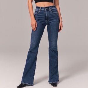 NWT Abercrombie & Fitch Vintage Flare Dark Wash Jeans Size 28